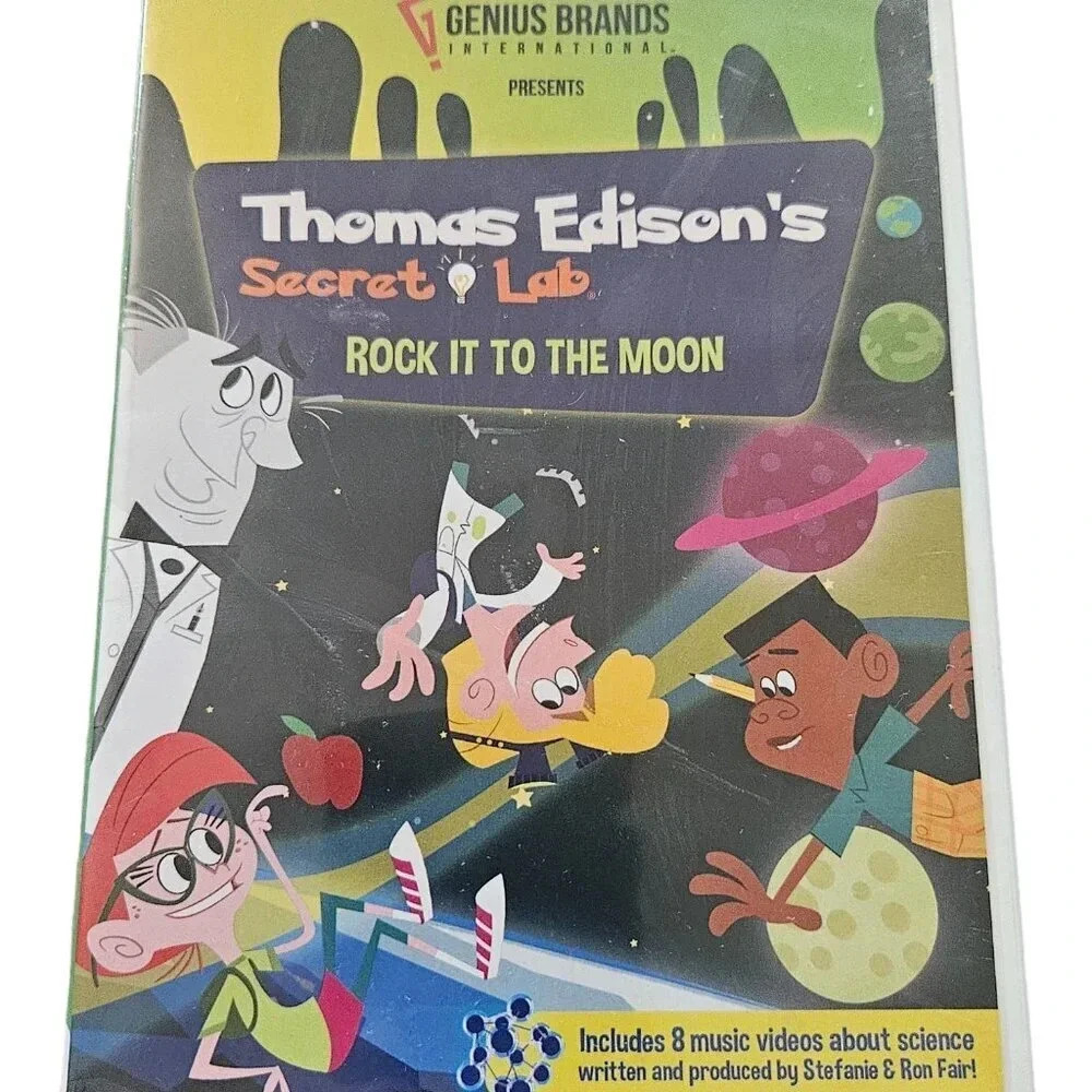 Thomas Edisons Secret Lab Rock It To The Moon Movie DVD -USED